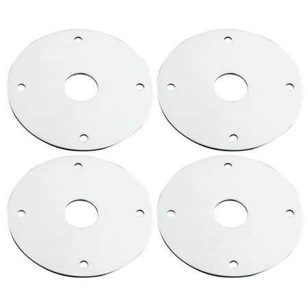 Allstar Performance Aluminum Scuff Plate with 0.5 in. Hole, 4PK ALL18518